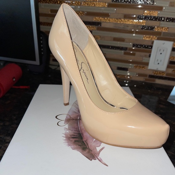 Jessica Simpson Shoes - Jessica Simpson Patent Nude Pump